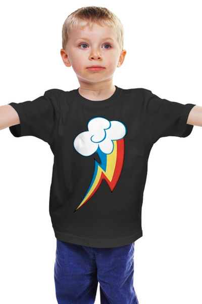 Заказать детскую футболку в Москве. Детская футболка классическая унисекс Rainbow Dash Cutie Mark от buzz - готовые дизайны и нанесение принтов.