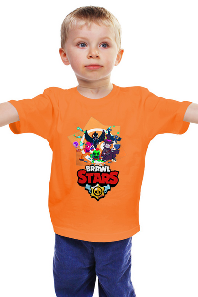 Заказать детскую футболку в Москве. Детская футболка классическая унисекс Brawl Stars от T-shirt print  - готовые дизайны и нанесение принтов.
