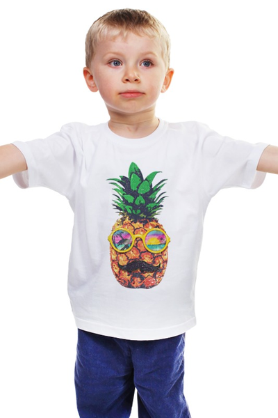 Заказать детскую футболку в Москве. Детская футболка классическая унисекс Хипстер от printik - готовые дизайны и нанесение принтов.