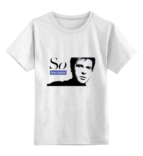 Заказать детскую футболку в Москве. Детская футболка классическая унисекс Peter Gabriel от Fedor - готовые дизайны и нанесение принтов.