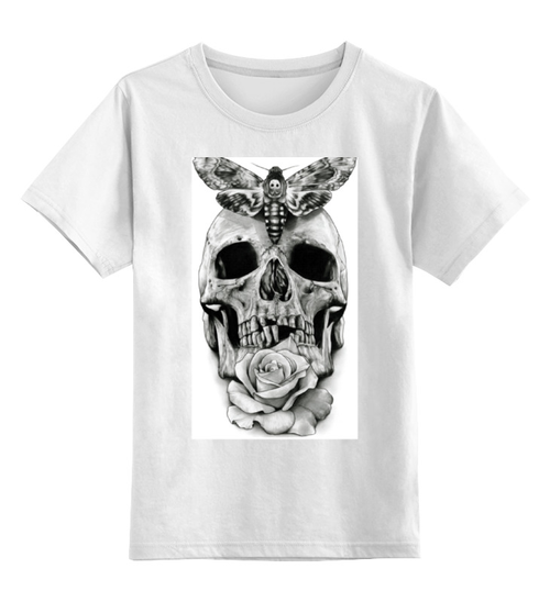 Заказать детскую футболку в Москве. Детская футболка классическая унисекс Skull - 10 от Vladec11 - готовые дизайны и нанесение принтов.