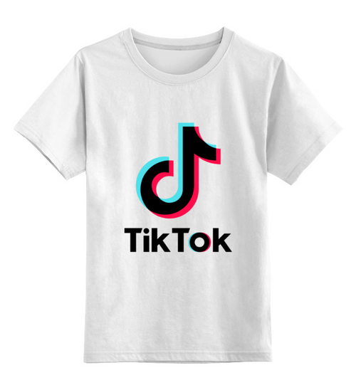 Заказать детскую футболку в Москве. Детская футболка классическая унисекс TikTok от balden - готовые дизайны и нанесение принтов.