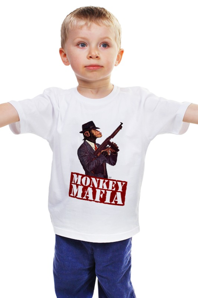 Заказать детскую футболку в Москве. Детская футболка классическая унисекс Monkey Mafia от OEX design - готовые дизайны и нанесение принтов.