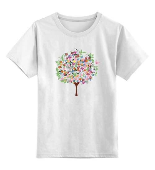 Заказать детскую футболку в Москве. Детская футболка классическая унисекс Дерево любви от solntse - готовые дизайны и нанесение принтов.