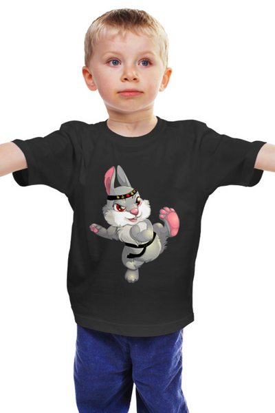 Заказать детскую футболку в Москве. Детская футболка классическая унисекс Каратист от T-shirt print  - готовые дизайны и нанесение принтов.