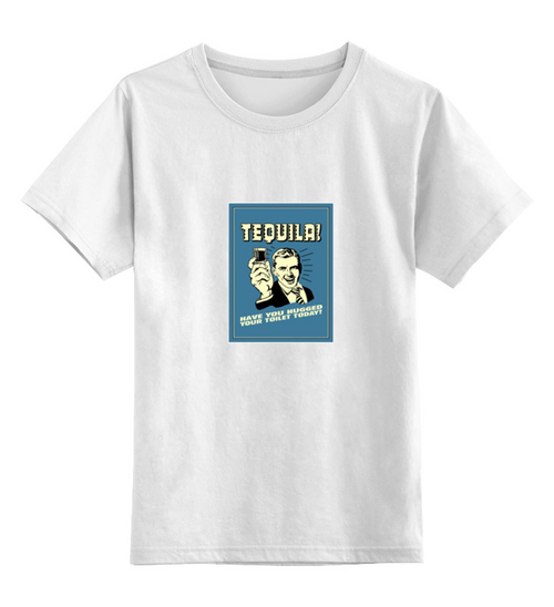 Заказать детскую футболку в Москве. Детская футболка классическая унисекс TEQUILA от gent777 - готовые дизайны и нанесение принтов.