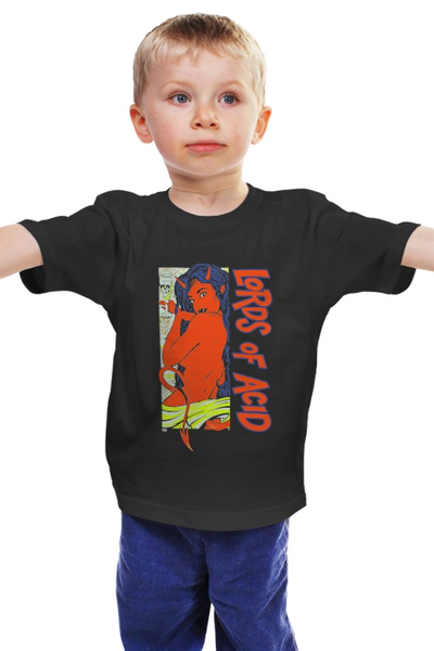 Заказать детскую футболку в Москве. Детская футболка классическая унисекс Lords of Acid от OEX design - готовые дизайны и нанесение принтов.