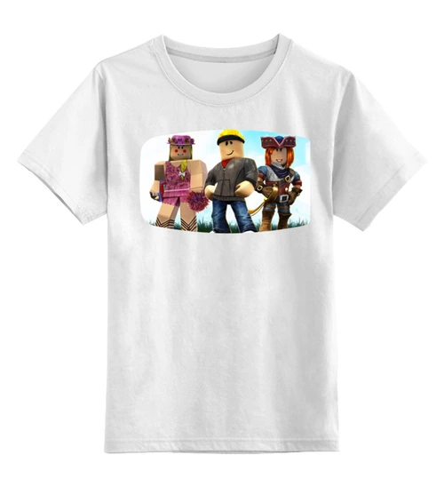 Заказать детскую футболку в Москве. Детская футболка классическая унисекс Роблокс от solntse - готовые дизайны и нанесение принтов.