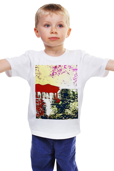 Заказать детскую футболку в Москве. Детская футболка классическая унисекс Мальдивы на закате от Valdemarius - готовые дизайны и нанесение принтов.