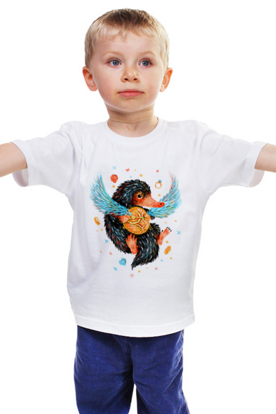 Заказать детскую футболку в Москве. Детская футболка классическая унисекс Нюхлер от T-shirt print  - готовые дизайны и нанесение принтов.