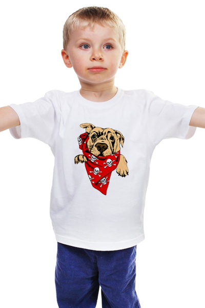 Заказать детскую футболку в Москве. Детская футболка классическая унисекс Верный друг от denis01001 - готовые дизайны и нанесение принтов.