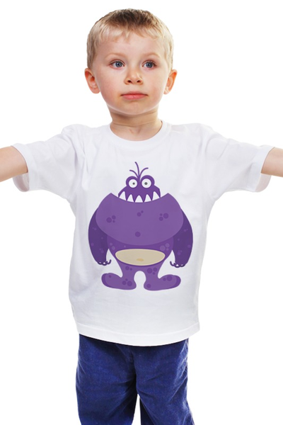 Заказать детскую футболку в Москве. Детская футболка классическая унисекс Зубастик от BeliySlon - готовые дизайны и нанесение принтов.