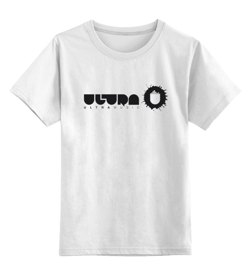 Заказать детскую футболку в Москве. Детская футболка классическая унисекс Ultra music от sidbase - готовые дизайны и нанесение принтов.
