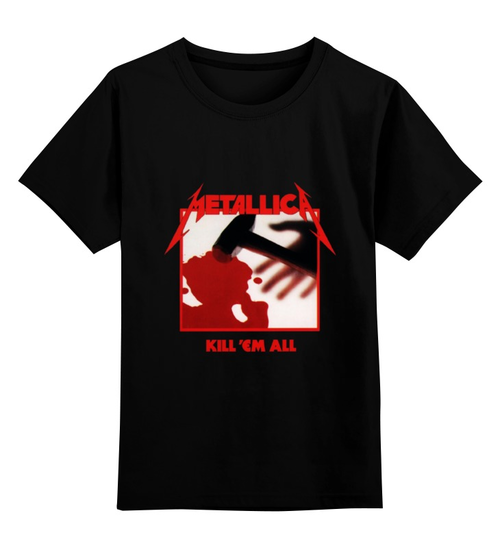 Заказать детскую футболку в Москве. Детская футболка классическая унисекс Metallica от prokop7 - готовые дизайны и нанесение принтов.