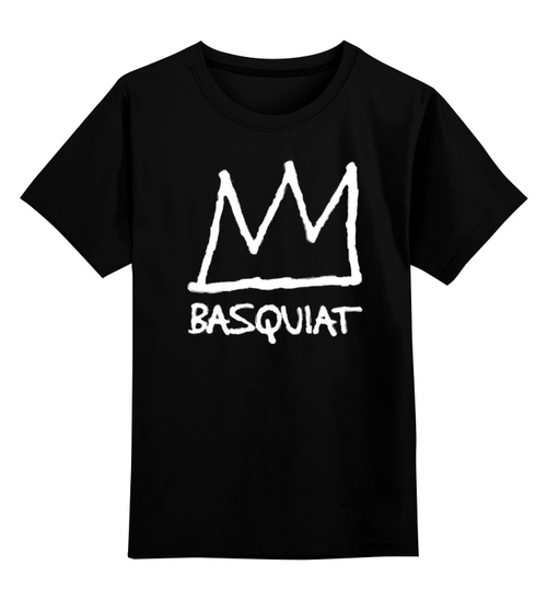 Заказать детскую футболку в Москве. Детская футболка классическая унисекс Basquiat от Just kidding - готовые дизайны и нанесение принтов.