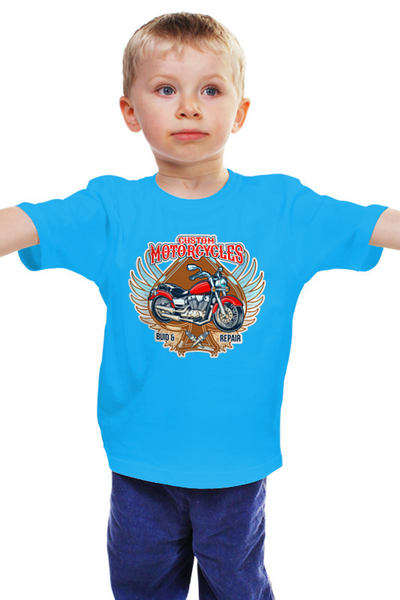 Заказать детскую футболку в Москве. Детская футболка классическая унисекс ❖Vintage Bike❖ от balden - готовые дизайны и нанесение принтов.