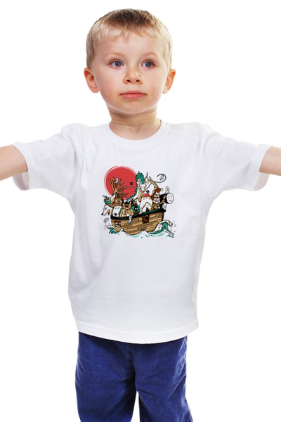 Заказать детскую футболку в Москве. Детская футболка классическая унисекс На волне от totorian - готовые дизайны и нанесение принтов.