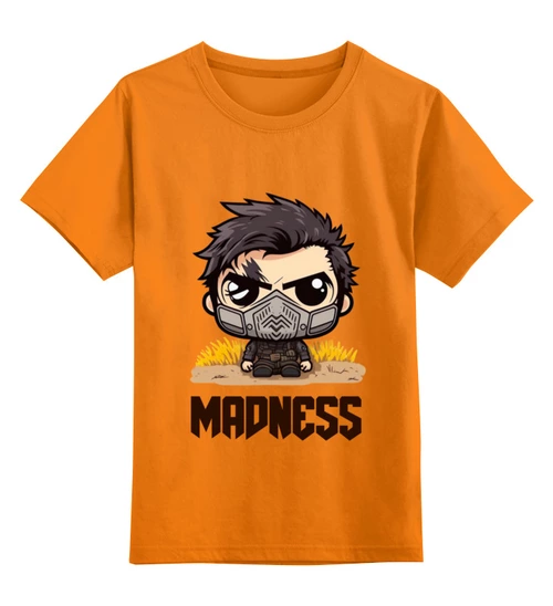 Заказать детскую футболку в Москве. Детская футболка классическая унисекс Madness от Макс Мороз - готовые дизайны и нанесение принтов.