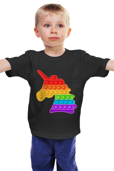 Заказать детскую футболку в Москве. Детская футболка классическая унисекс popit от cherdantcev - готовые дизайны и нанесение принтов.