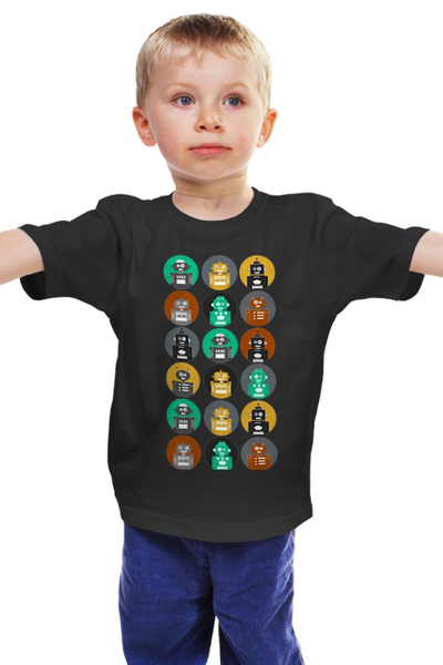 Заказать детскую футболку в Москве. Детская футболка классическая унисекс Роботы от printik - готовые дизайны и нанесение принтов.