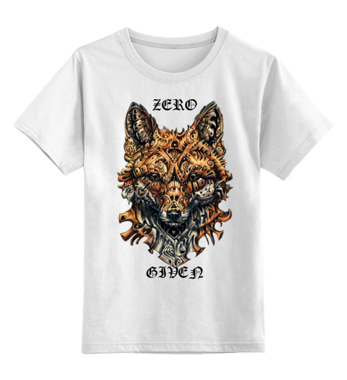 Заказать детскую футболку в Москве. Детская футболка классическая унисекс Zero fox given от laitig - готовые дизайны и нанесение принтов.