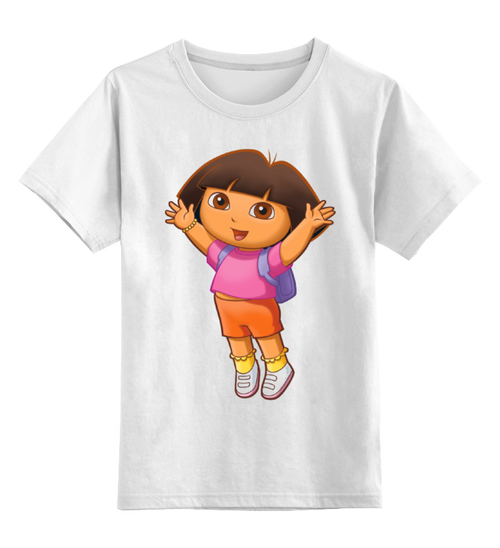 Заказать детскую футболку в Москве. Детская футболка классическая унисекс Даша-путешественница от YellowCloverShop - готовые дизайны и нанесение принтов.