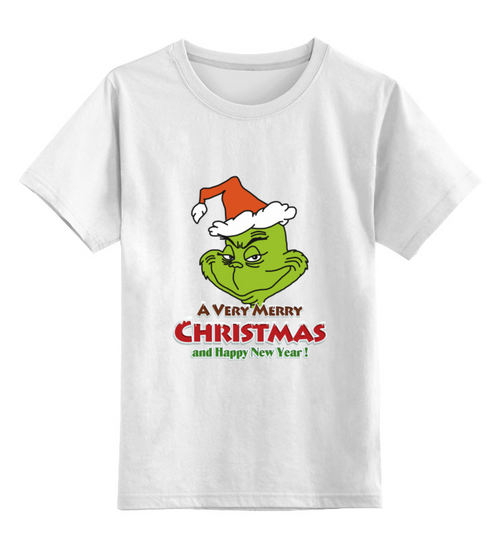 Заказать детскую футболку в Москве. Детская футболка классическая унисекс Christmas от ZVER  - готовые дизайны и нанесение принтов.