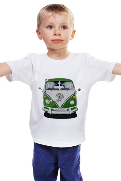 Заказать детскую футболку в Москве. Детская футболка классическая унисекс Volkswagen от nopperapon - готовые дизайны и нанесение принтов.