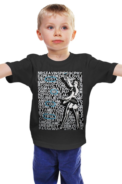 Заказать детскую футболку в Москве. Детская футболка классическая унисекс BeYouTiful ARSB от ARSBOYZ BRAND - готовые дизайны и нанесение принтов.