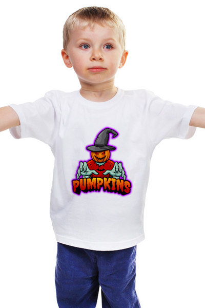 Заказать детскую футболку в Москве. Детская футболка классическая унисекс Pumpkins от THE_NISE  - готовые дизайны и нанесение принтов.
