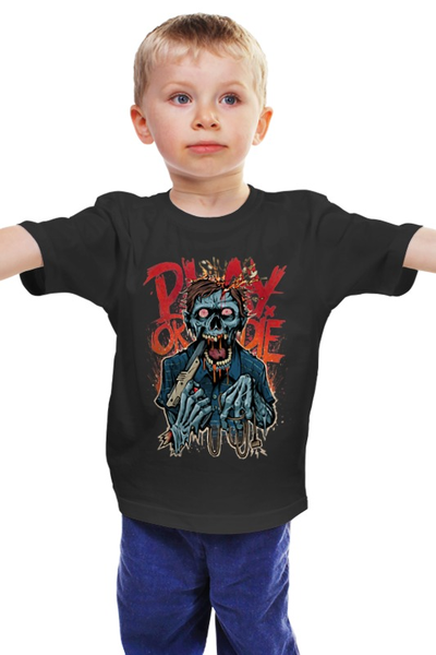 Заказать детскую футболку в Москве. Детская футболка классическая унисекс Зомби Геймер от printik - готовые дизайны и нанесение принтов.