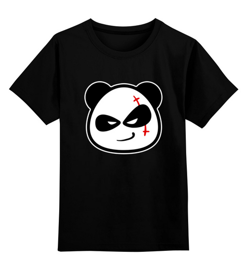 Заказать детскую футболку в Москве. Детская футболка классическая унисекс Bad Panda от T-shirt print  - готовые дизайны и нанесение принтов.
