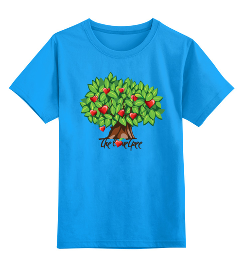Заказать детскую футболку в Москве. Детская футболка классическая унисекс iCalistini The Love Tree Дерево Любви от iCALISTIni - готовые дизайны и нанесение принтов.