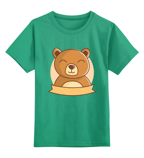 Заказать детскую футболку в Москве. Детская футболка классическая унисекс Спящий медвежонок от svetlanas - готовые дизайны и нанесение принтов.