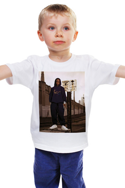 Заказать детскую футболку в Москве. Детская футболка классическая унисекс Tupac Amaru Shakur от buddha - готовые дизайны и нанесение принтов.