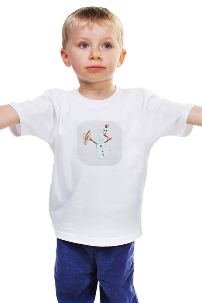 Заказать детскую футболку в Москве. Детская футболка классическая унисекс Снеговик от mrs-snit@yandex.ru - готовые дизайны и нанесение принтов.