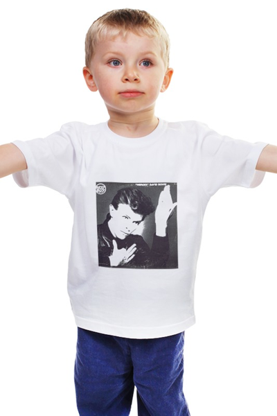 Заказать детскую футболку в Москве. Детская футболка классическая унисекс David Bowie от Fedor - готовые дизайны и нанесение принтов.