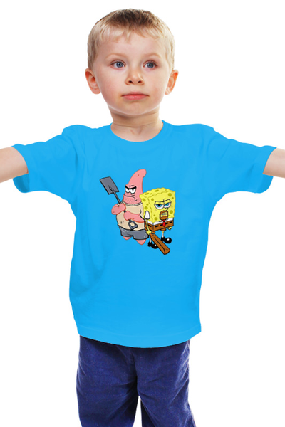 Заказать детскую футболку в Москве. Детская футболка классическая унисекс Друганы от T-shirt print  - готовые дизайны и нанесение принтов.