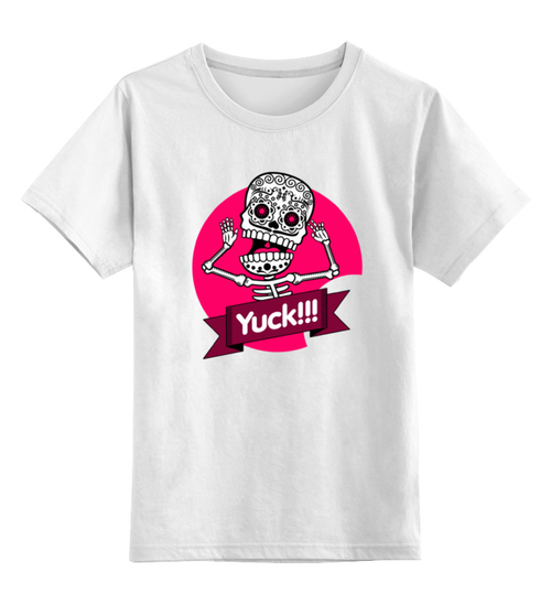 Заказать детскую футболку в Москве. Детская футболка классическая унисекс Скелетон от T-shirt print  - готовые дизайны и нанесение принтов.
