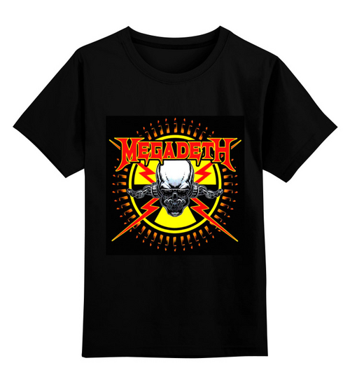 Заказать детскую футболку в Москве. Детская футболка классическая унисекс Megadeth от THE_NISE  - готовые дизайны и нанесение принтов.