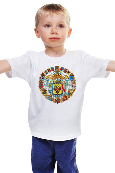 Заказать детскую футболку в Москве. Детская футболка классическая унисекс Герб                         от Savara - готовые дизайны и нанесение принтов.