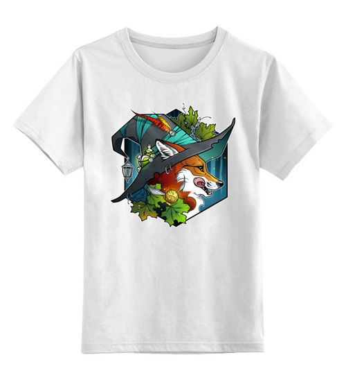 Заказать детскую футболку в Москве. Детская футболка классическая унисекс Witch fox от Анастасия Авина - готовые дизайны и нанесение принтов.
