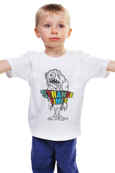 Заказать детскую футболку в Москве. Детская футболка классическая унисекс Strange Times Goon tothestars от slider - готовые дизайны и нанесение принтов.
