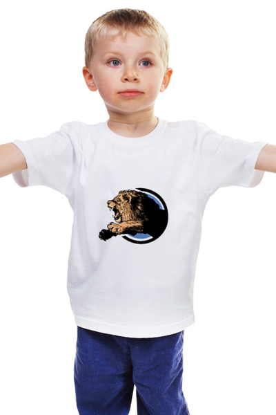 Заказать детскую футболку в Москве. Детская футболка классическая унисекс Царь зверей от YellowCloverShop - готовые дизайны и нанесение принтов.