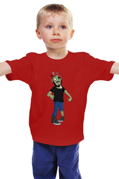 Заказать детскую футболку в Москве. Детская футболка классическая унисекс Зомби  от ПРИНТЫ ПЕЧАТЬ  - готовые дизайны и нанесение принтов.