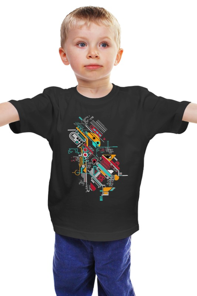 Заказать детскую футболку в Москве. Детская футболка классическая унисекс Андроид от printik - готовые дизайны и нанесение принтов.