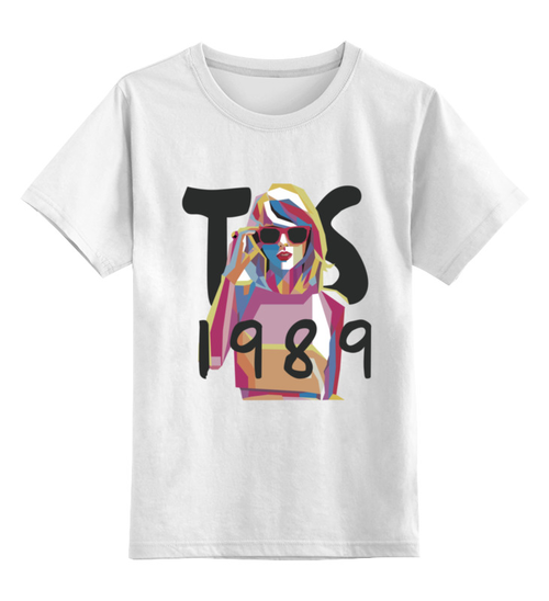 Заказать детскую футболку в Москве. Детская футболка классическая унисекс Taylor Swift от cherdantcev - готовые дизайны и нанесение принтов.