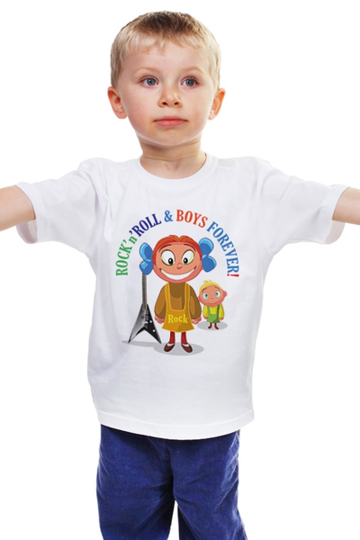 Заказать детскую футболку в Москве. Детская футболка классическая унисекс Рок-н-ролл для девочек от Djimas Leonki - готовые дизайны и нанесение принтов.