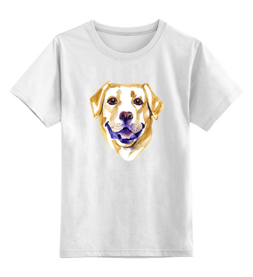 Заказать детскую футболку в Москве. Детская футболка классическая унисекс Собака от THE_NISE  - готовые дизайны и нанесение принтов.