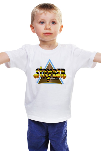 Заказать детскую футболку в Москве. Детская футболка классическая унисекс Stryper band от Leichenwagen - готовые дизайны и нанесение принтов.